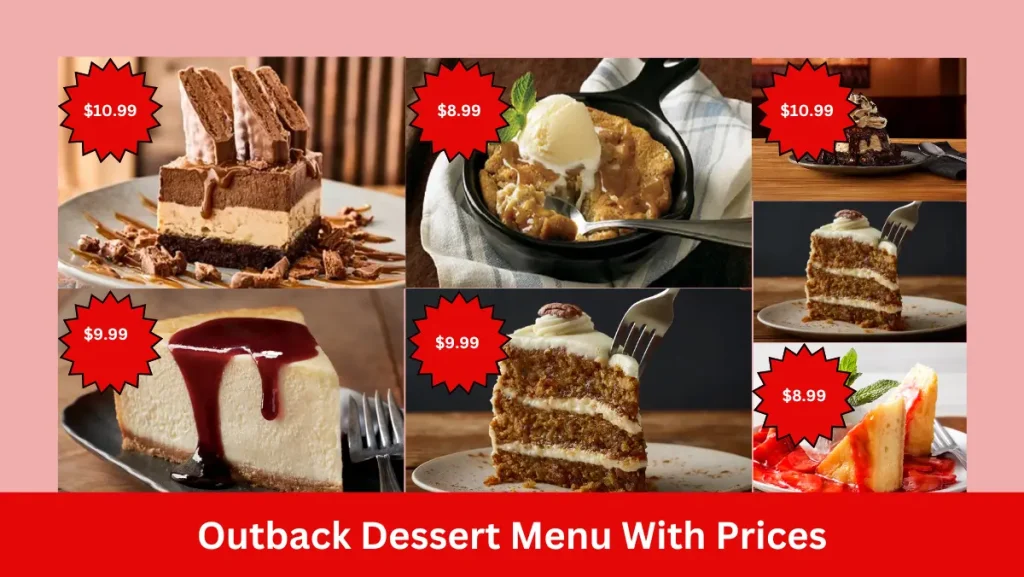 Outback Dessert Menu With Prices