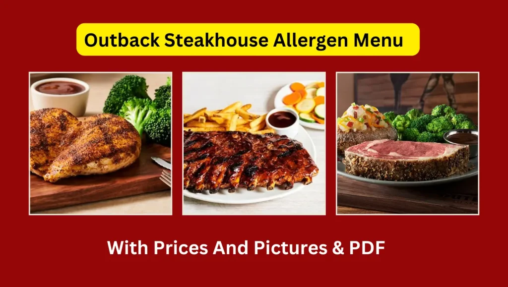 Outback Steakhouse Allergen Menu With Prices And Pictures